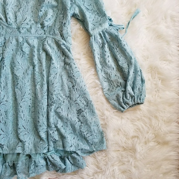 NWT Free People Ruby Mini Lace Dress - Picture 6 of 8